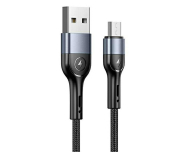 USAMS Kabel pleciony U55 2A micro USB U55 czarny - 1569110 - zdjęcie 1